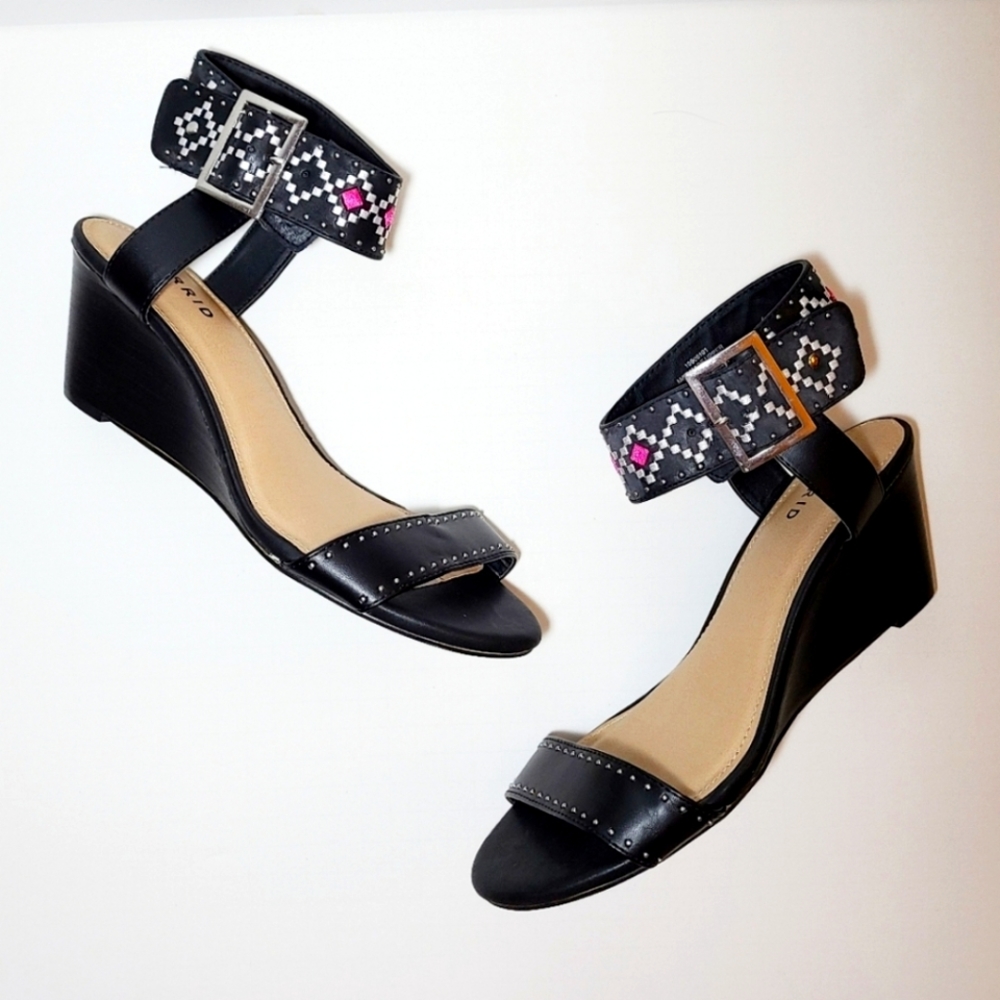 Torrid Wide Width Patterned Ankle Mini Wedges
